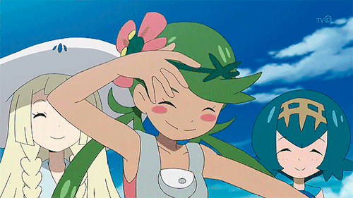 kalosstarters: Mallow in Pokemon Sun and Moon episode 2 (requested by @fantasiaofkernow)