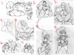 Gonna be finishing up my current commissions (Which are stilll open btw) sometime tonight and I want to get something else to do so&hellip;.  Most people that have followed me for a while know I sketch a ton of shit(most will never be posted lol) and