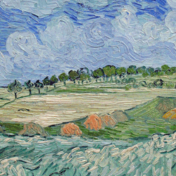 lonequixote:  The Plain near Auvers (detail)