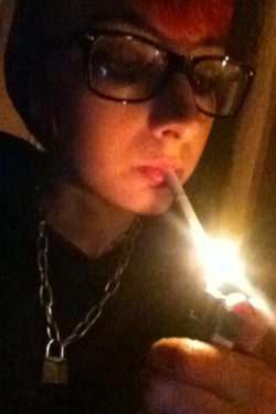 Cigarettes in the middle of the night.