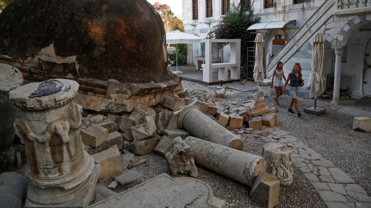 TERREMOTO EN GRECIA Y TURQUIA. Imágenes de los daños en la isla griega de Kos después de un terremoto de magnitud 6,5 que golpeó la región el 21 de julio de 2017. Dos extranjeros murieron y más de 100 personas resultaron heridas cuando un terremoto...