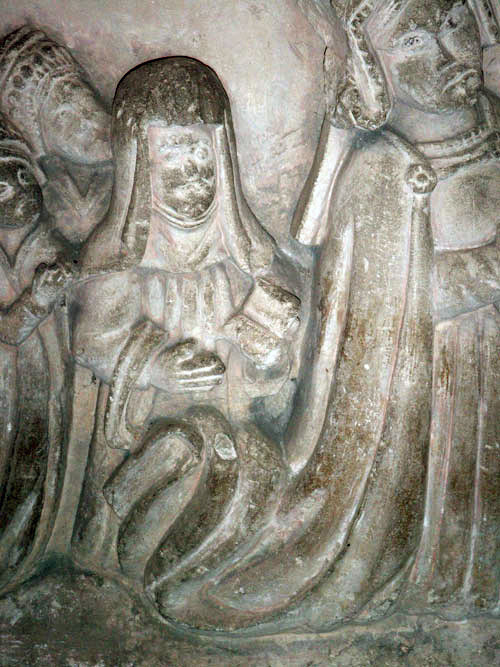 Tomb sculpture of Alice Shelley, née Belknap and her daughters, 1549 