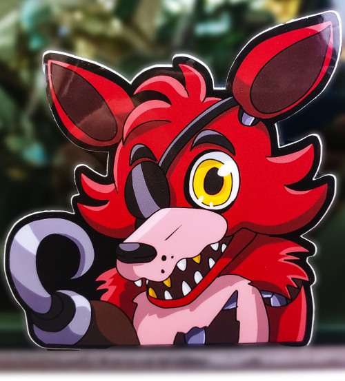 FNAF Window Decals are now AVAILABLE! They are thicc as FUK and they be up on dat Etsy store. More C