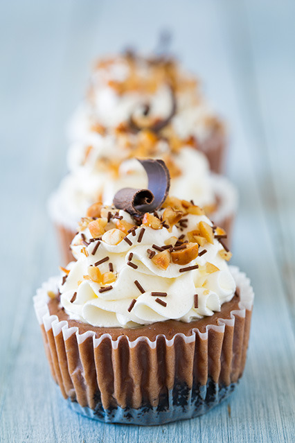 greatfoodchallenge:  Nutella Cheesecake Cupcakes Recipe Love food? Come here!