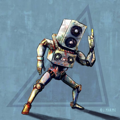 30 - Audio Armor This is BoomBot the music robot, he was created with the sole purpose to pump up so