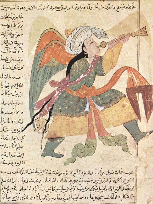Baş melek İsrafil (The Archangel Israfil) Courtesy of the Trustees of the British Museumlate 14th–ea