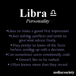 zodiacsociety:  Libra Personality