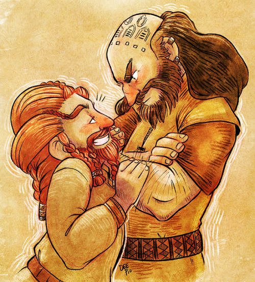 nerdeeart: Thanks for all the suggestions everybody!  I decided to draw Nori/Dwalin first becau