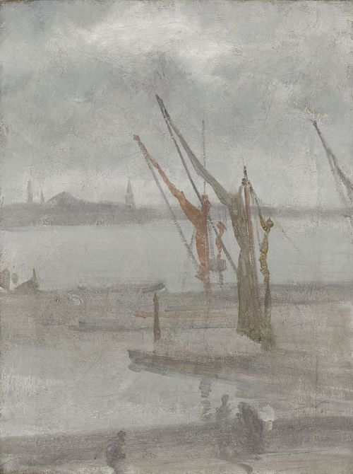 Grey and Silver: Chelsea Wharf, James McNeill Whistler, ca. 1864-68