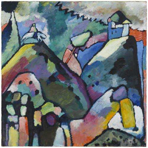 Wassily Kandinsky, Improvisation 9, 1910. Oil on canvas. Staatsgalerie Stuttgart. Exhibition The poe