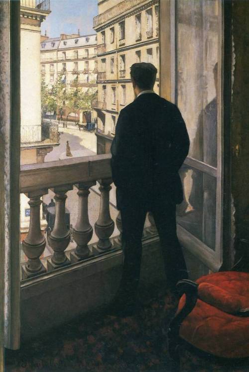 theartsyproject:Gustave Caillebotte, Man at the Window, 1875. 