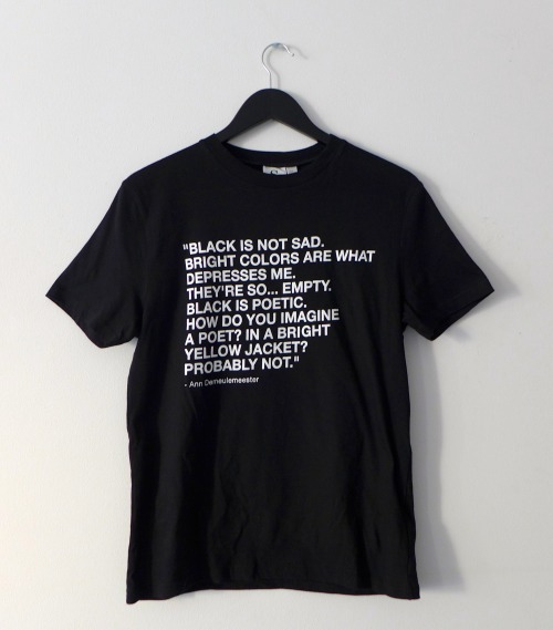 blackistheonlycolor:  THE FIRST BLACKistheONLYCOLOR T-SHIRT WILL BE FOR SALE SOON!  xxx