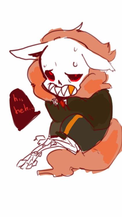 xownxown:  I THINK UNDERFELL SANS LOOKS LIKE A FLAREONITS CUTE AND FLAME
