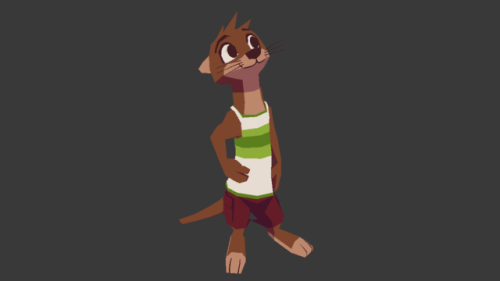 foxefuel:  Oliver. In 3d. Every once in a while I like to mess around with 3d in Blender. This is the latest result of that. 