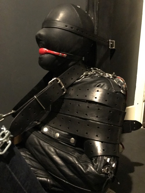 seabondagesadist: The final hour for @lostinsea88 arrives…  Having been in the same seated position for two hours the bondage is made a little bit harder. The gag was changed to a ball gag, more straps added. By this time he was deep in the cycle of