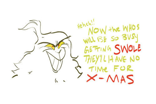 “How the Grinch “swole” Christmas&hellip;!By the third image I got sleepy lol&hellip;