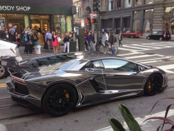 blazepress:  Black Chrome “Tron” Lamborghini Aventador