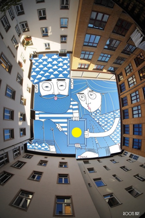 itscolossal:  Illustrator Thomas Lamadieu Continues to Imagine the Strange Inhabitants Living in the Sky between Buildings