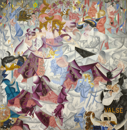 artmastered:  Gino Severini, Dynamic Hieroglyphic of the Bal Tabarin, 1912 