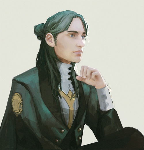 cathuia-art:quick and messy Linhardt portrait