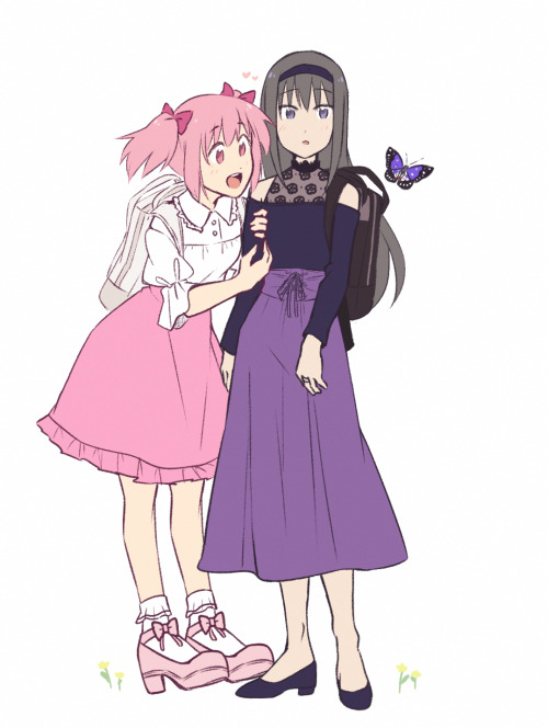 homura-chu:MadoHomu date <3Based on the MadoMagi x EMooooN collabTwitter