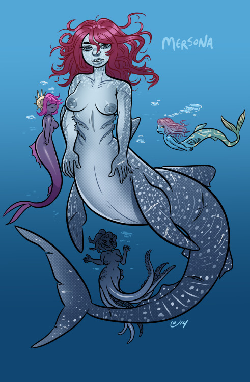 Today is Mersona day!!! Sfe has inspired me to draw mermaids even though I use to hate them. I decid