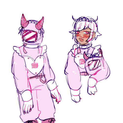 mothplushie:pink crewmate.. they dont like doing tasks and they just follow people around and stare 