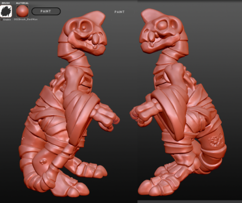 DynoGuard Sculpt Early PeeksWe’ve got the 2″ scale Yorik figure, who is almost complete (still needs