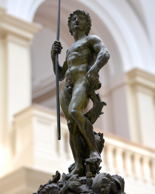 ganymedesrocks:antonio-m:Fountain Surmounted by David (?), c.1536. Probably by Benedetto