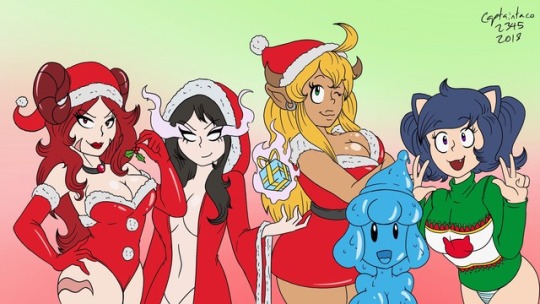 Merry Monstergirl Christmas!  porn pictures