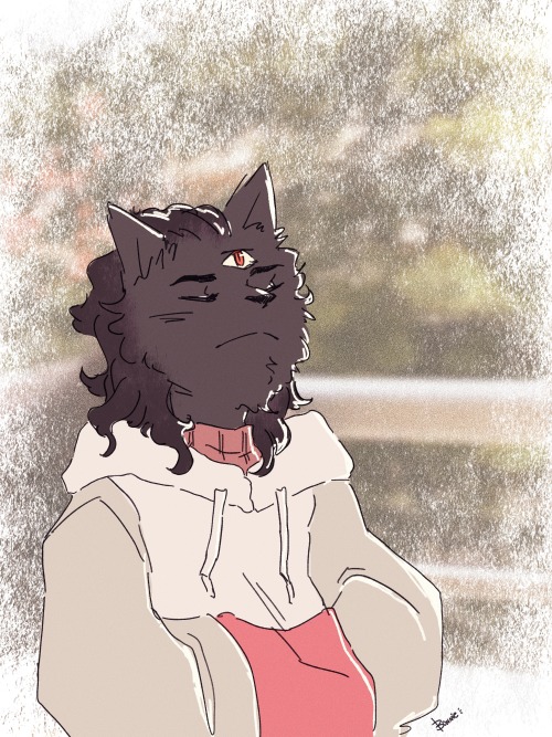 Quick Doodle Of Narinder Based On My Cat !! You Can Find A Video Of Him Under The Cut Eheh