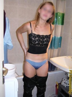 flabbergargle:  Time for her punishment.  She looks lovely in her wet panties and jeans. I think she should be rewarded. And get rid of that blurring graphic facial.