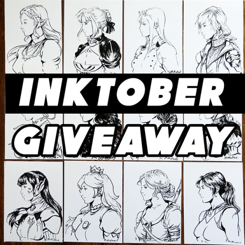 INKTOBER is here so I’m hosting a GIVEAWAY on my instagram!You can win sketch of your choice!&