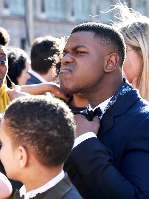 johnboyegadaily:John Boyega attends The Olivier Awards 2017 at Royal Albert Hall on April 9, 2017 in