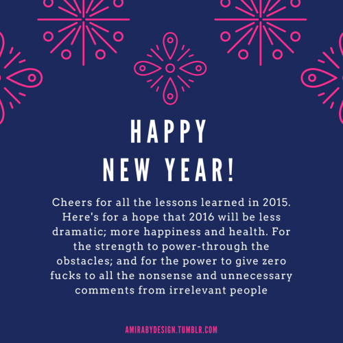 Happy New Year, Tumblr universe!