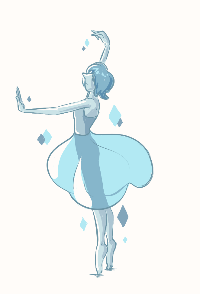 kiba24:  Little sketches of @funkgamut Pearls bc Pearl is my favorite gem ;o; &lt;3