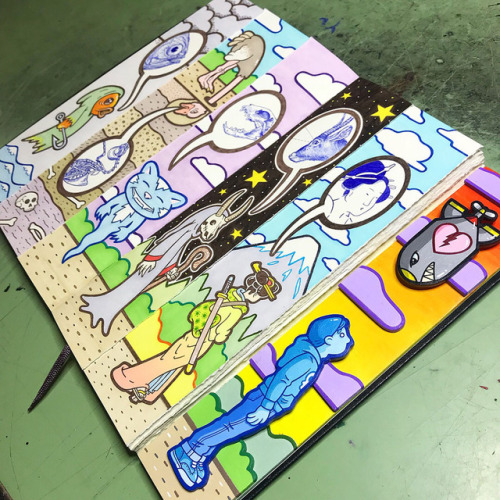 Dynamic multilayered piece by Matt Ritchie for &ldquo;The Moleskine Project VII&rdquo; openi