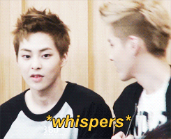 minseoked-blog:  when minseok cannot hear whatever it is yifan’s trying to tell