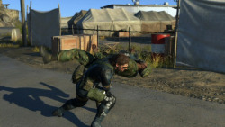 martininamerica:  bogglehead:  pewpuupalace:  soild-sanek:  pewpuupalace:  therisingroad:  New Metal Gear Solid V: Ground Zeroes screenshots  &ldquo;IT’S MORE REALISTIC!&rdquo; [screenshot of Snake doing a big dumb action hero jump]  at least now he