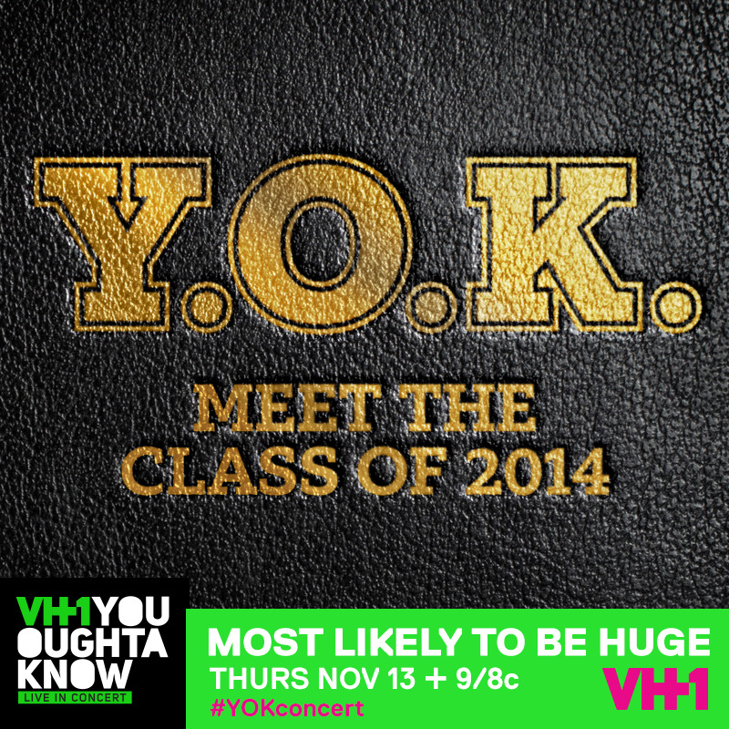 We’ll be performing LIVE on VH1 THURS NOV 13 + 9/8C for the #YOKConcert w/ the 2014 #YouOughtaKnow family. The lineup also includes Sam Smith, Mary Lambert, Aloe Blacc, American Authors and many more - it’s going to be so awesome. Tune in!
And for...
