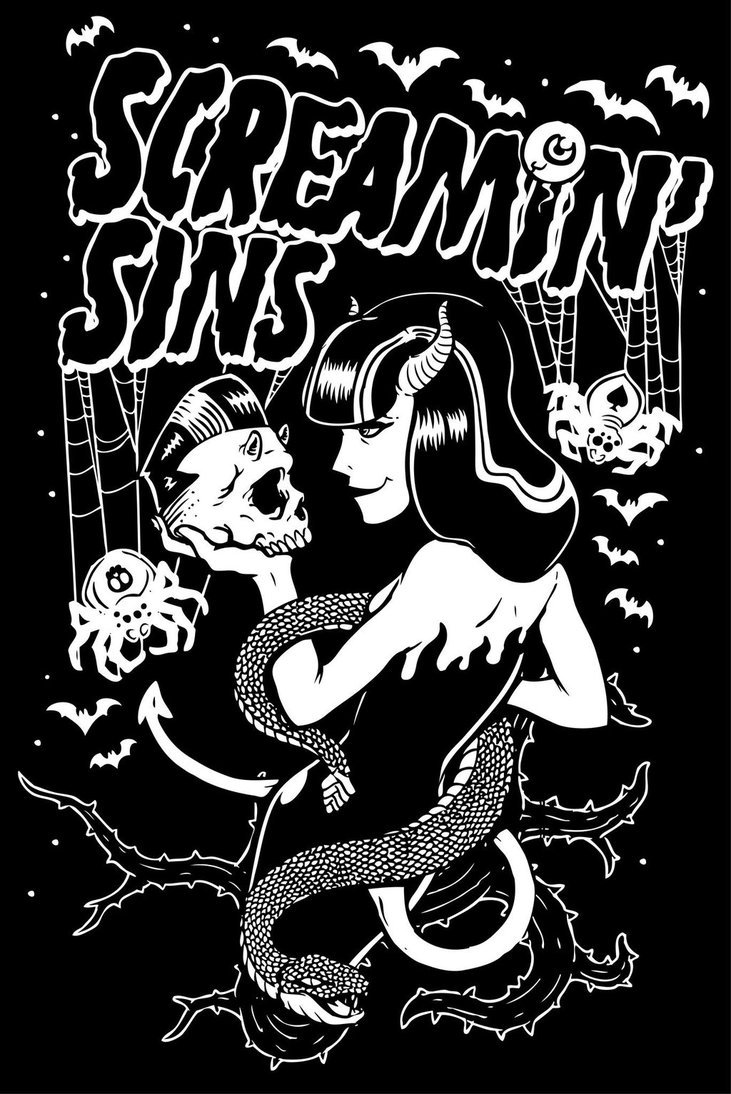 nightmaresandsexyghouls:  Screamin Sins by HorrorRudey  