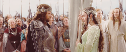 areddhels:  Today in Middle-Earth: Aragorn and Arwen get married