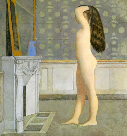 sulphuriclike:  Balthus_Nude Before a Mirror_1955