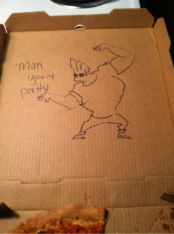 thedesperateinside:   I ordered a pizza and