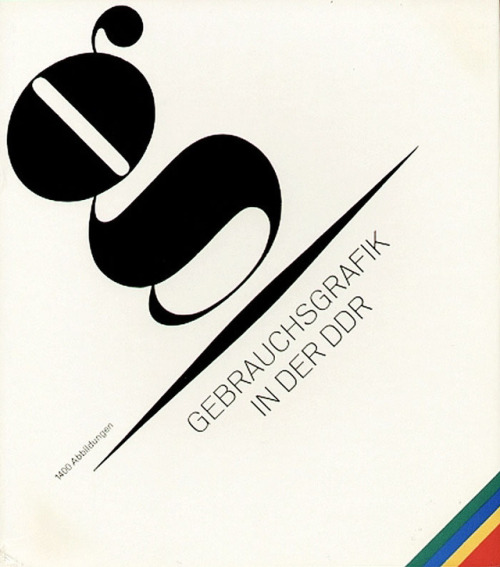 Cover of Gebrauchsgraphik in der DDR, 1975. Unknown designer. Dresden, Verlag der Kunst. Source