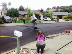 the-unstoppable-juggernaut:  thuglifeandhackysacks:  craftbeerlibrary:  How California deals with earthquakes. 6.0 this morning in Napa. (Photo credit: Jeremy Carroll)  Someone get the Nike team out there right now.  well they cant handle cold very well,