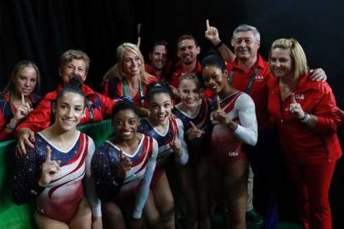 sparklesandchalk:The United States Women’s Gymnastics Team won gold by over 8 points at the 2016 Oly