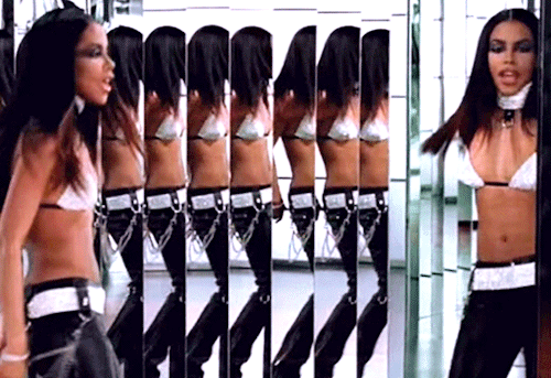 futuerisfemale:BLACK WOMEN AND MIRRORS Aaliyah - Try Again (2000) Beyoncé - Naughty Girl (200