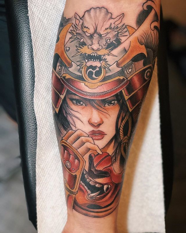 Pinterest | Female samurai tattoo, Geisha tattoo design, Samurai tattoo  design