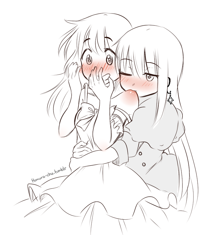 homura-chu:  one drawing inspired 7 more. / v \ hehe woops   o-oh my goodness